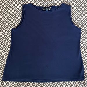 Karen Scott Navy Blue Tank Top